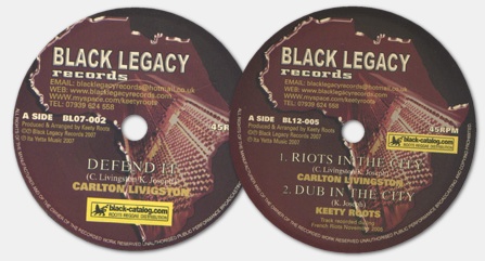 Carlton Livingston on Black Legacy records (2008)