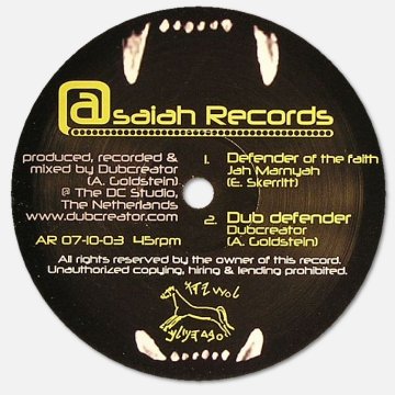 Dub Creator - Asaiah records