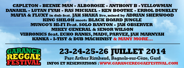Garance Reggae Festival 2014