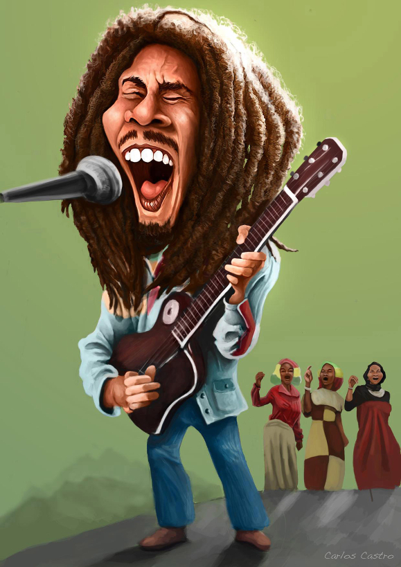 Bob Marley caricature
