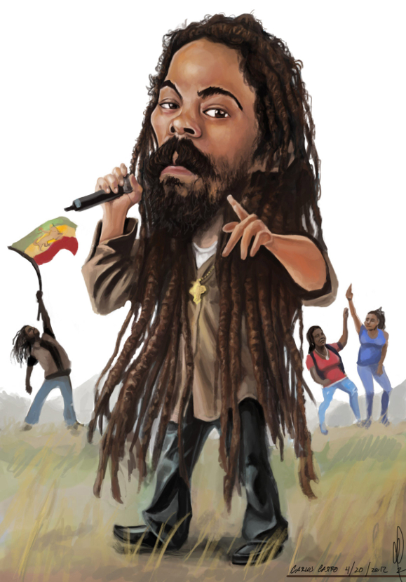 Damian Marley caricature